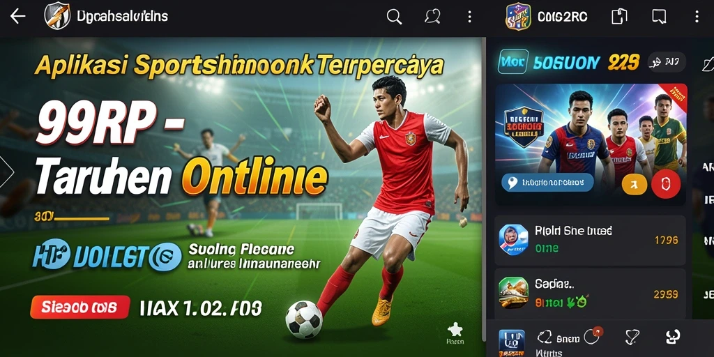 Tampilan utama aplikasi 99RP dengan opsi taruhan menarik.