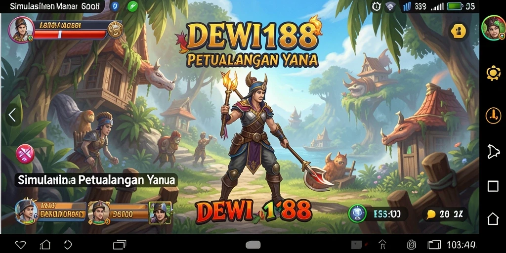 Screenshot gameplay DEWI188 menampilkan dunia simulasi yang hidup.