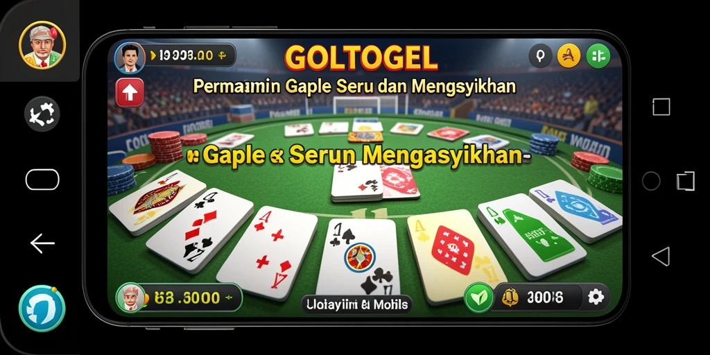 Tampilan gameplay seru dari GOLTOGEL saat bermain Gaple.