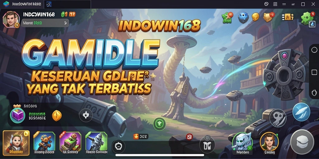 Tampilan gameplay INDOWIN168 yang menarik dan penuh warna.