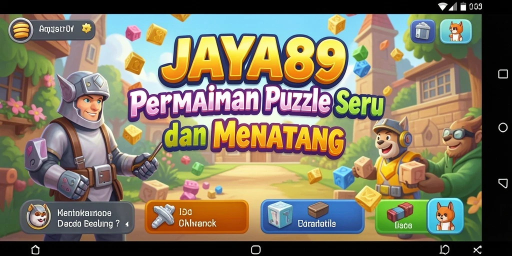Screenshot gameplay JAYA89 menampilkan tantangan Puzzle yang menarik.