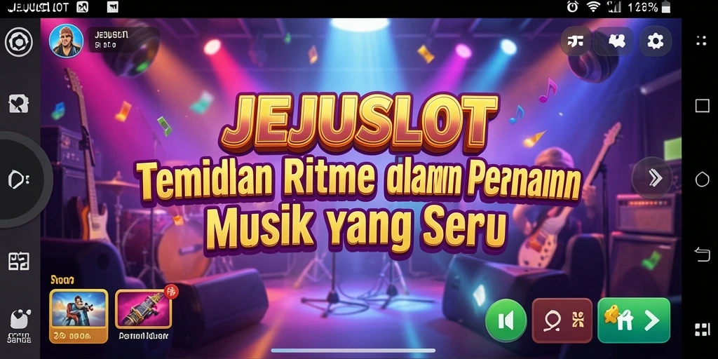 Screenshot JEJUSLOT menampilkan momen seru saat bermain musik.
