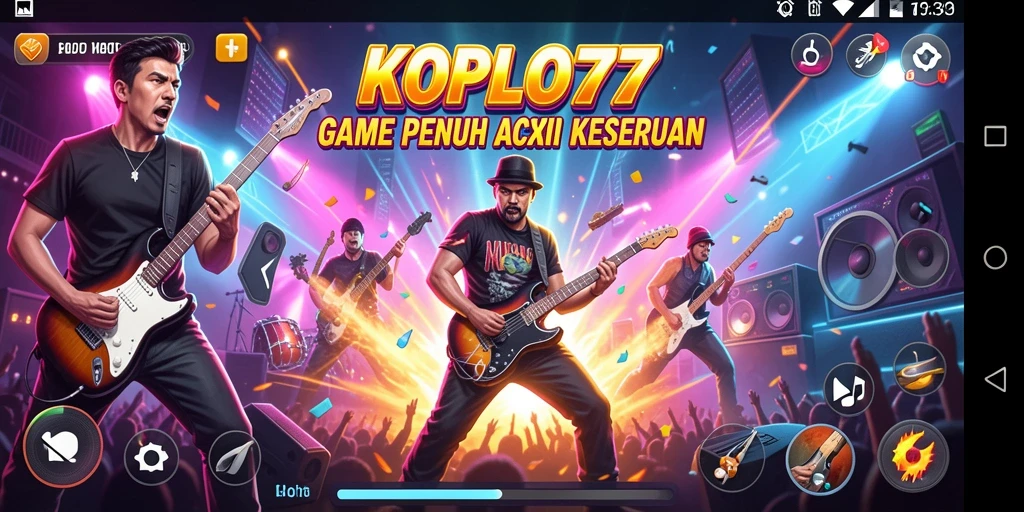 Tampilan permainan KOPLO77 yang penuh warna dan dinamis.