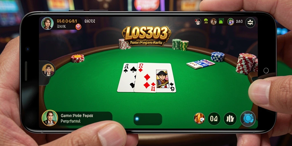 Screenshot dari gameplay poker yang mendebarkan di LOS303.