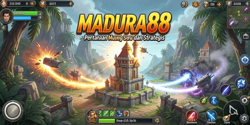 Tampilan menarik dari gameplay Tower Defense yang mendebarkan.