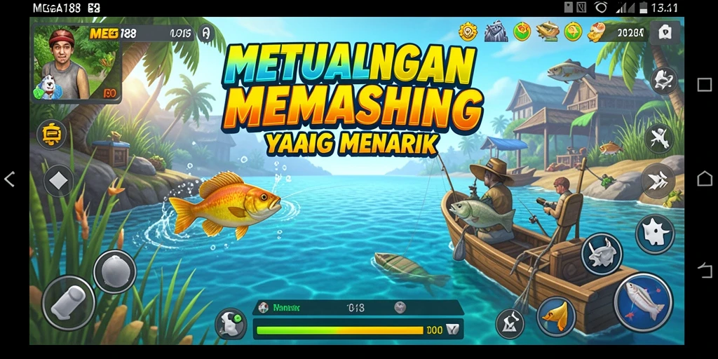Tangkapan ikan yang menakjubkan dalam gameplay MEGA188.