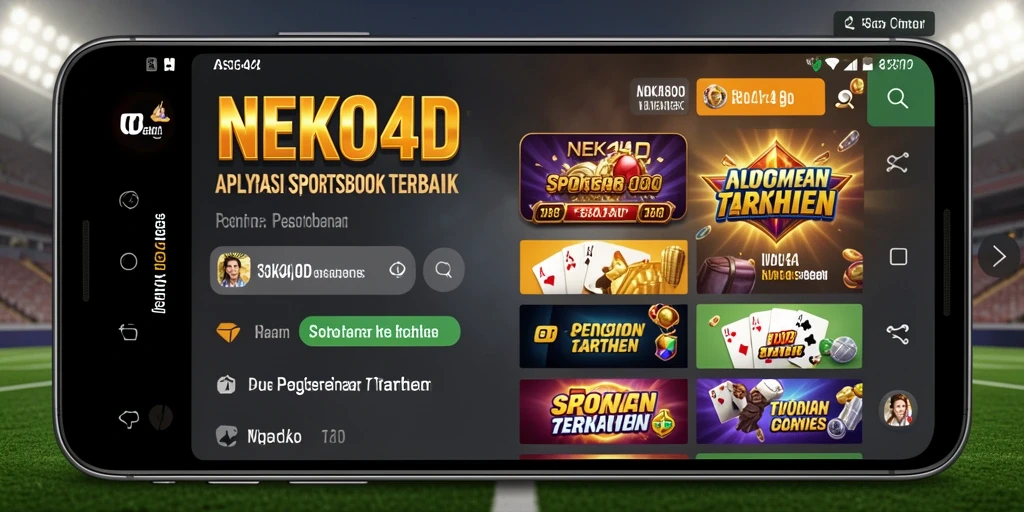 Tampilan menarik dari aplikasi NEKO4D yang menunjukkan berbagai opsi taruhan.