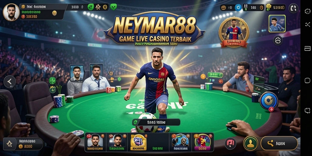 Tampilan gameplay mendebarkan dari NEYMAR88 di Live Casino.