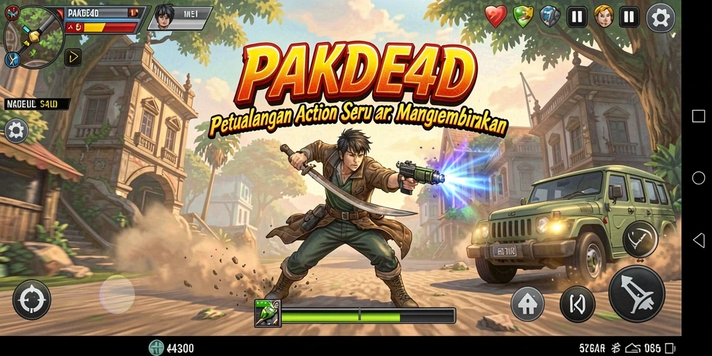 Tampilan utama gameplay PAKDE4D yang seru dan menantang.