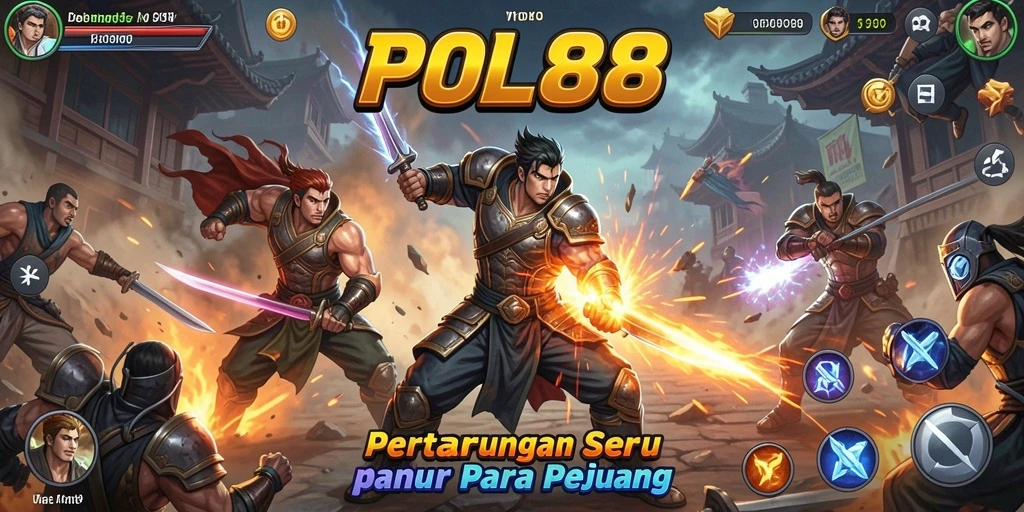 Tampilan gameplay seru dari POL88 dalam pertarungan yang intens.