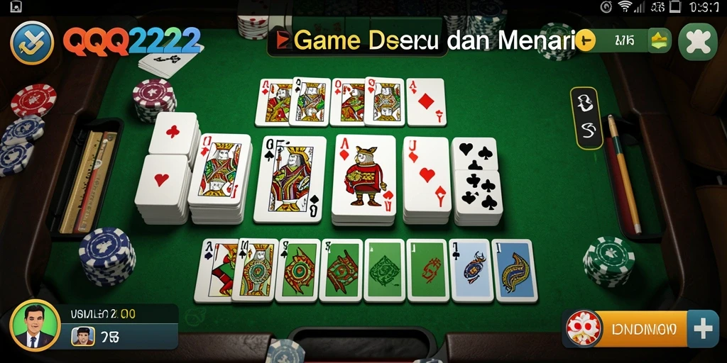 Gameplay seru dalam aplikasi QQ222 yang menyenangkan.
