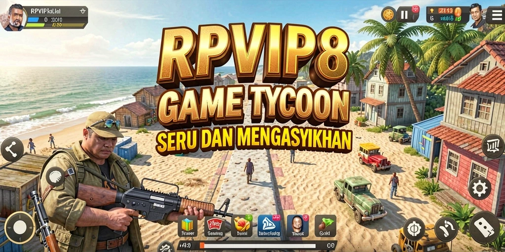 Tampilan gameplay RPVIP8 yang penuh strategi Tycoon.