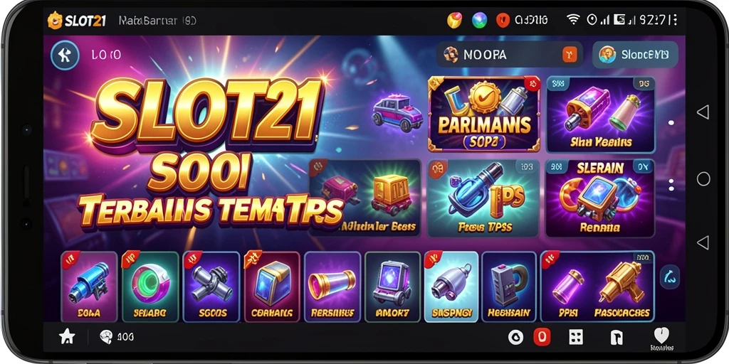 Screenshot gameplay SLOT21 menampilkan mesin slot yang menarik.