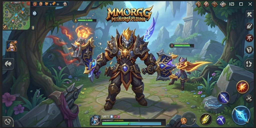 Tampilan gameplay SR877 yang menakjubkan di dunia MMORPG.