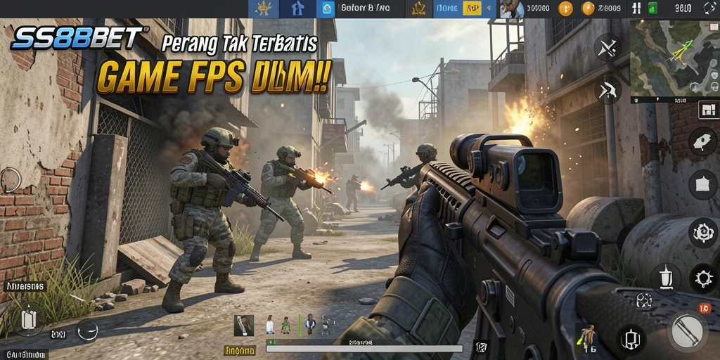 Screenshot gameplay menegangkan dari SS88BET FPS.