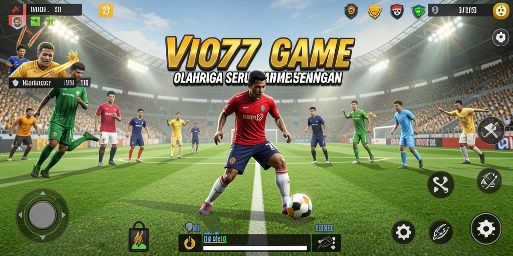Screenshot permainan menunjukkan aksi seru dalam olahraga kompetitif.